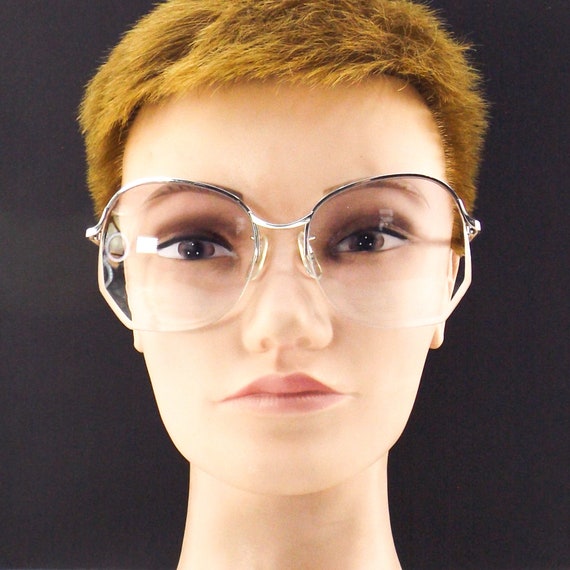 1980s glasses vintage eyeglasses rimless eyeglass… - image 5