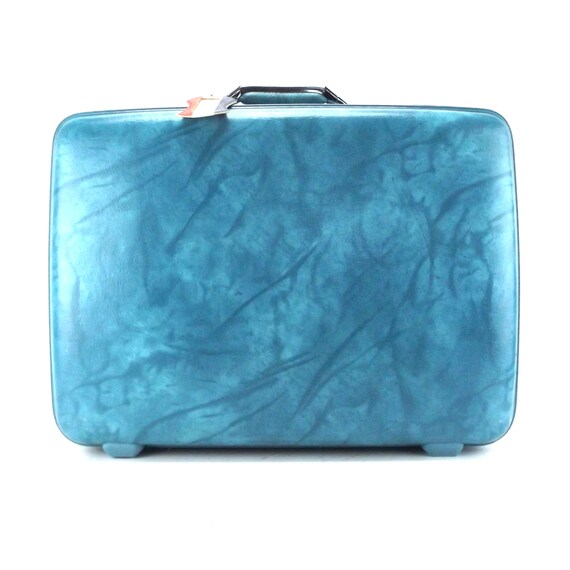 blue marble suitcase