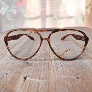 tortoiseshell aviator glasses frames only costume/rave/festival/party/anime/fun/novelty unisex/men/women preppy/nerd/dork/nerdy/dorky