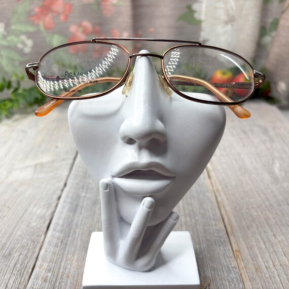 Silver Tortoiseshell Aviator Eyeglass Frames: Vin… - image 4