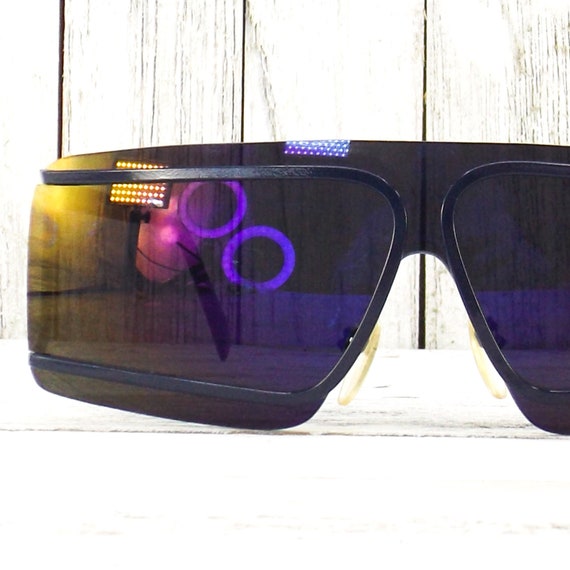 sunglasses vintage shield sunglasses | oversized … - image 3