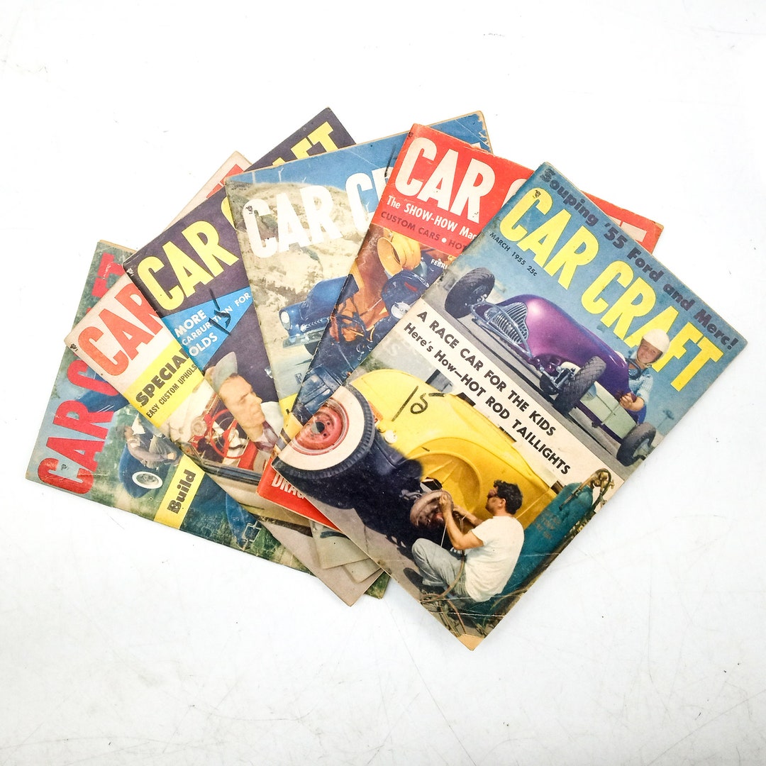 1950s Vintage Car Craft Magazine Collection Auto Memorabilia Etsy