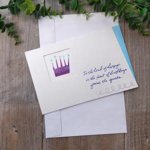 Happy Birthday Mama / Mutter Frauen von Tochter / Sohn amerikanische Grußkarten Queen Krone