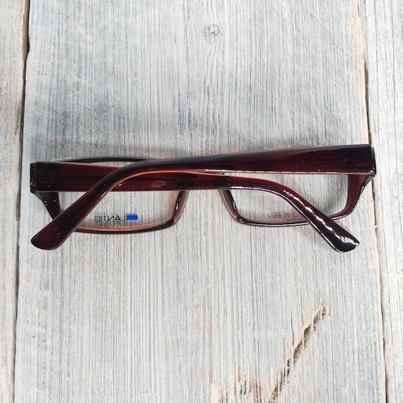 translucent brown rectangle glasses frames for ey… - image 4