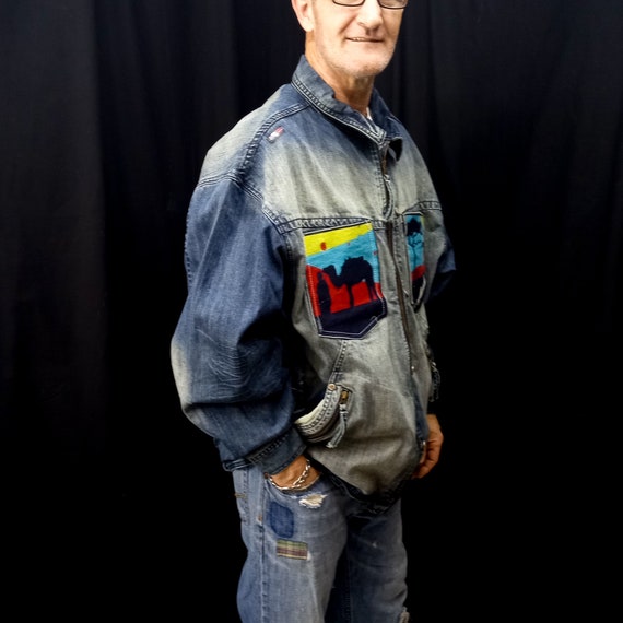 Mens 3x denim clearance jacket