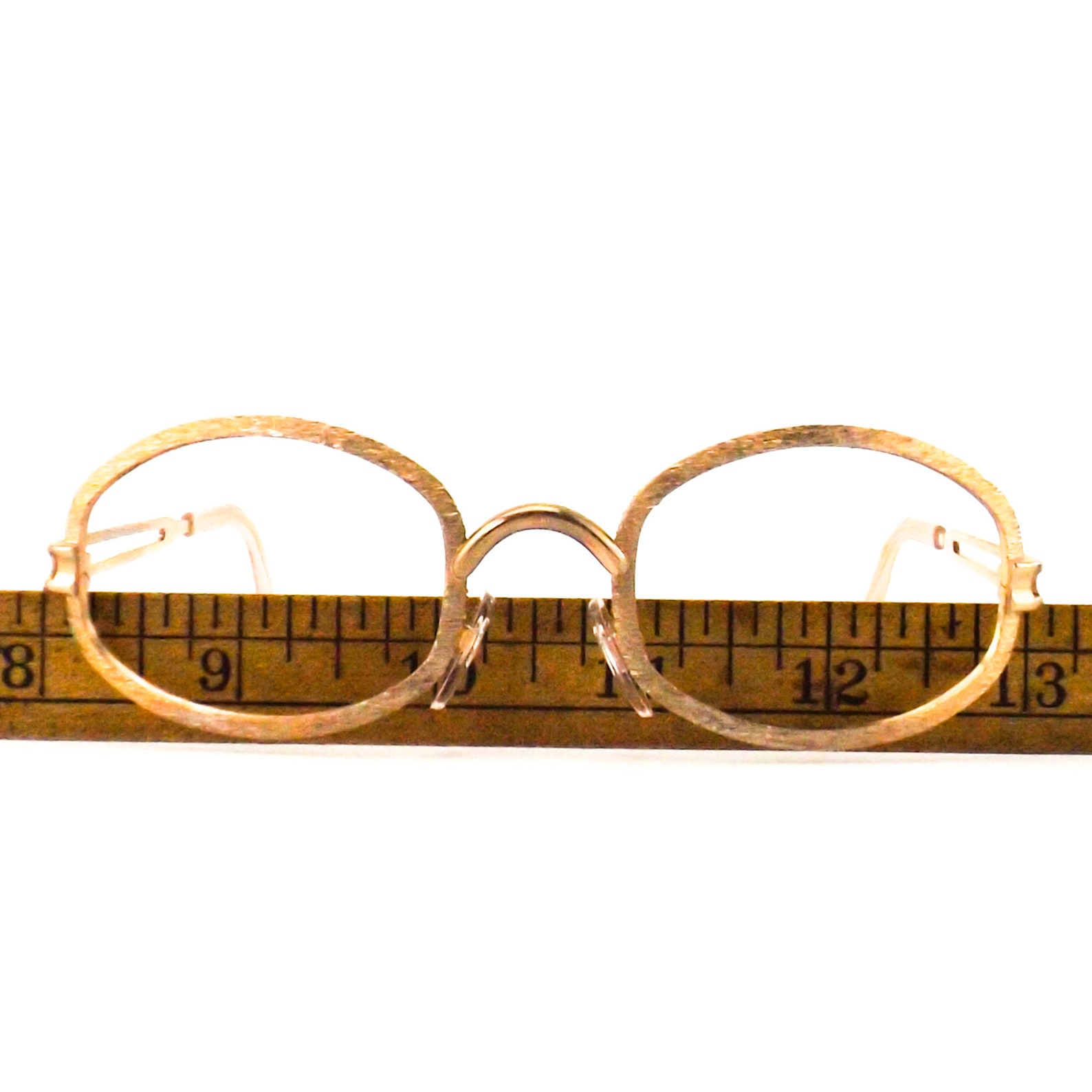 Vintage NOS German Eyeglasses Brushed 12kt Gf Gold Filled Eye Etsy