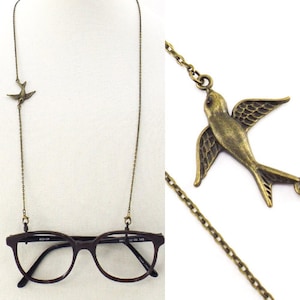 bronze sparrow eyeglass chain women men | necklace eye glasses | sunglasses lanyard | face mask chain holder