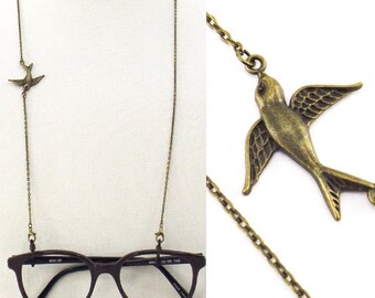 bronze sparrow eyeglass chain women men | necklace eye glasses | sunglasses lanyard | face mask chain holder