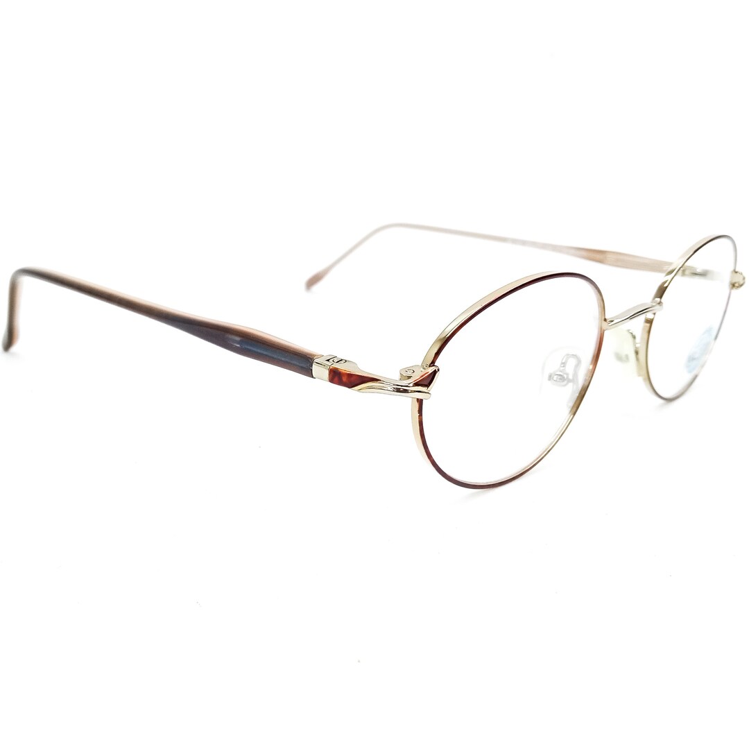 Vintage Brown Oval Glasses