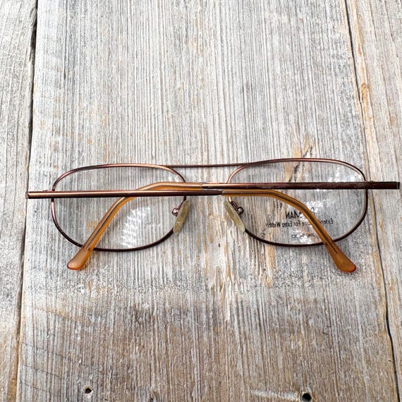 Silver Tortoiseshell Aviator Eyeglass Frames: Vin… - image 7