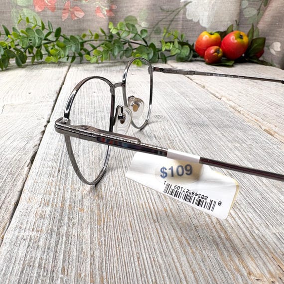 Round Purple Metal Eyeglass Frames: Vintage Deads… - image 3