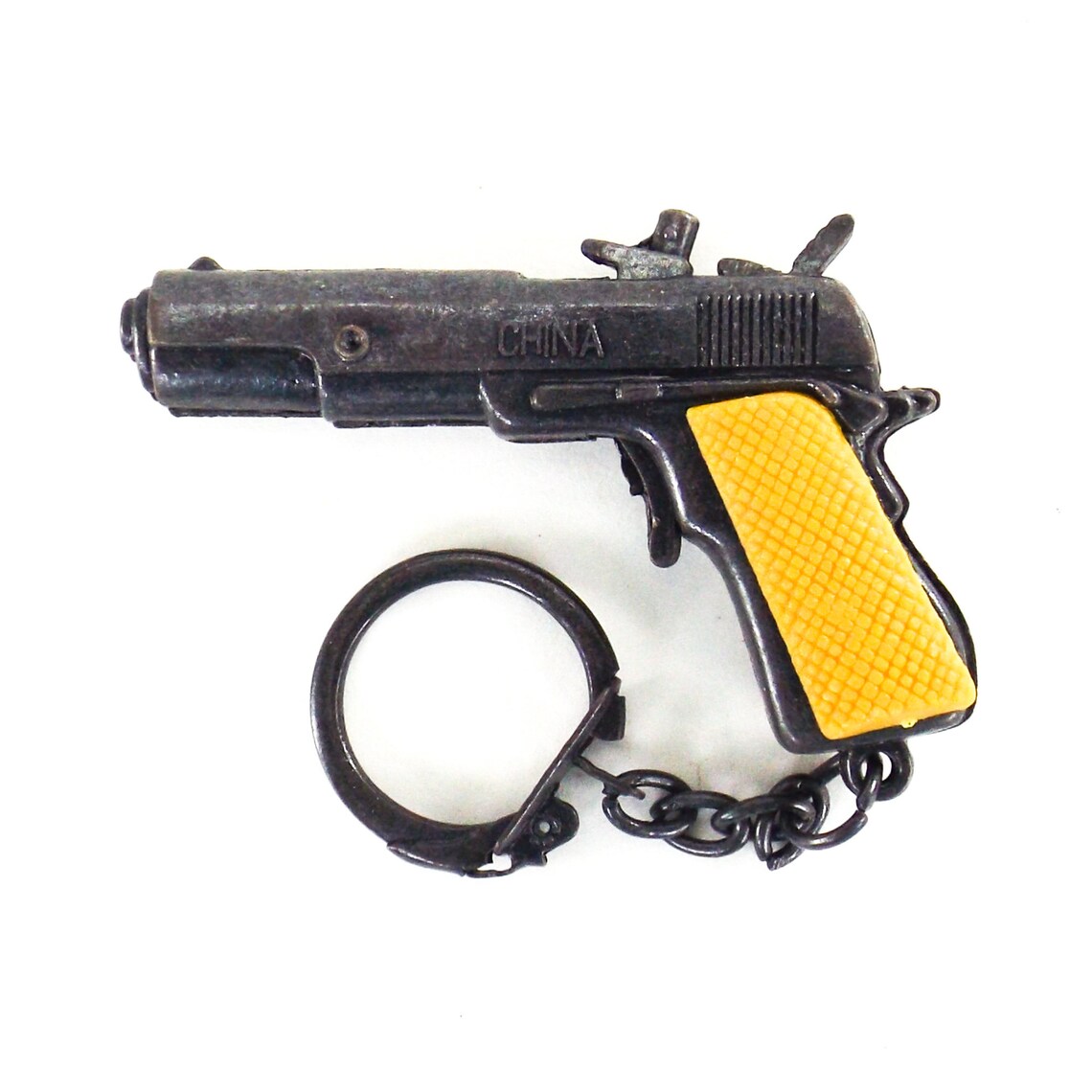 Revolver cap gun keychain miniature gun vintage 80s NOS Etsy