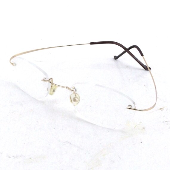 vintage rimless eyeglass frames