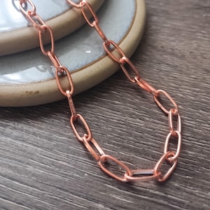 rose-gold chunky paperclip bracelet layering chain oversized chain-link accessories accessory unisex jewelry men/women chain trendy fashion