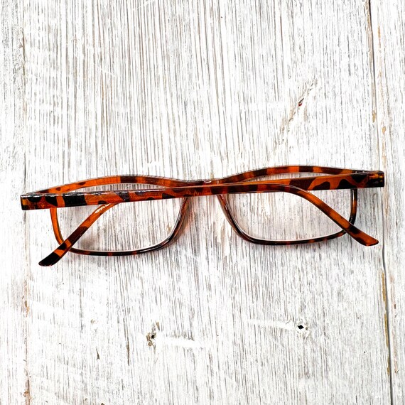 Tortoise-Shell Reading Glasses: Rectangular Plast… - image 7