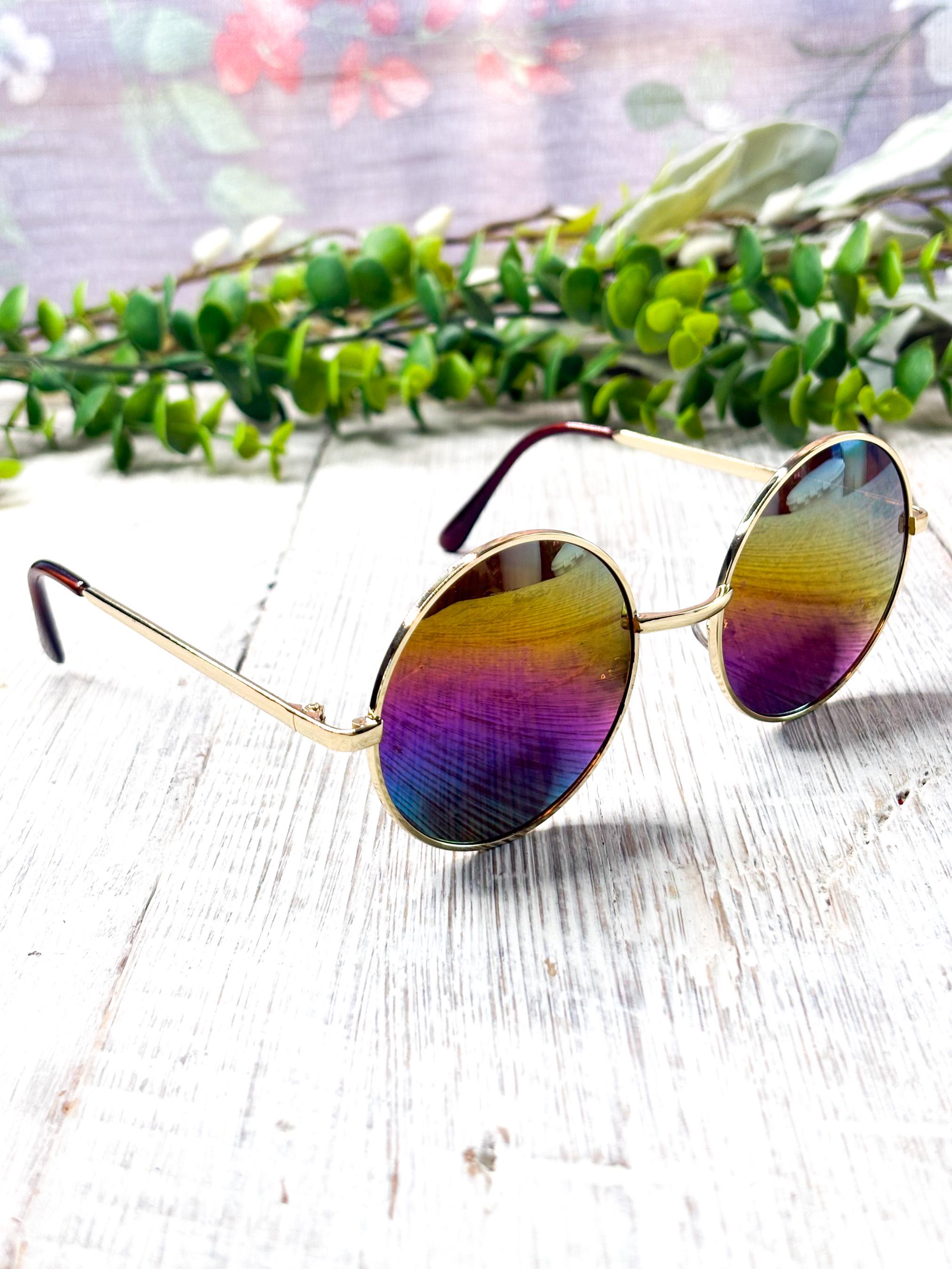 Round Rainbow Sunglasses - Etsy display picture 1