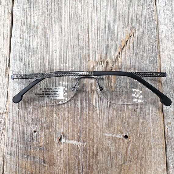 Rimless Rectangle Eyeglasses Frames: Vintage Dead… - image 7