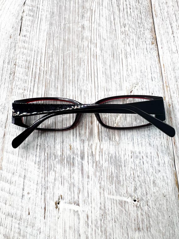 Rectangular Brown Eyeglasses: Vintage Eyeglasses … - image 7