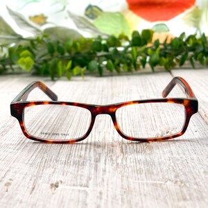 Monturas de gafas rectangulares de media carey: 48[]15-135 imagen 3