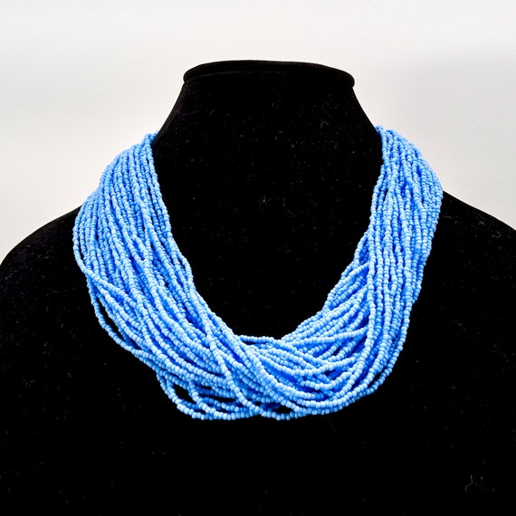 vintage talbots beaded necklace | multi strand se… - image 1