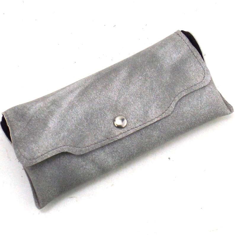 vintage 50s 60s NOS hard eyeglass case gray marble eyeglasses case accessories
