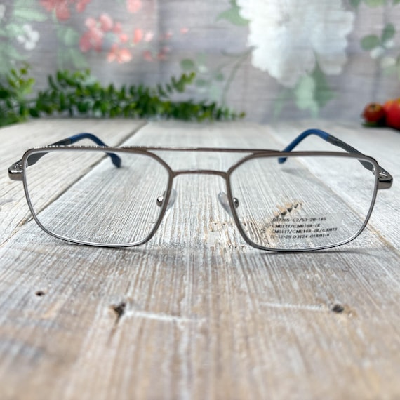 Vintage Double Bridge Aviator Eyeglasses: Square … - image 1