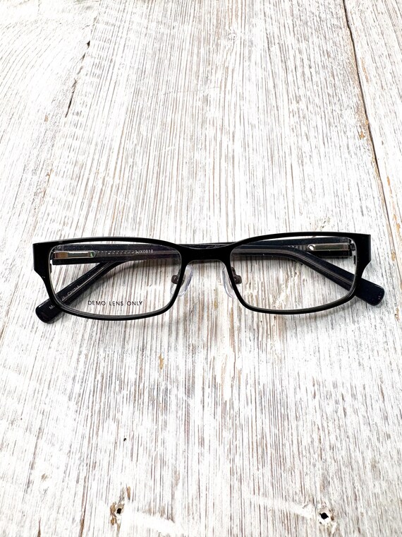 Small Black Rectangular Eyeglass Frames: 48[]16-1… - image 6