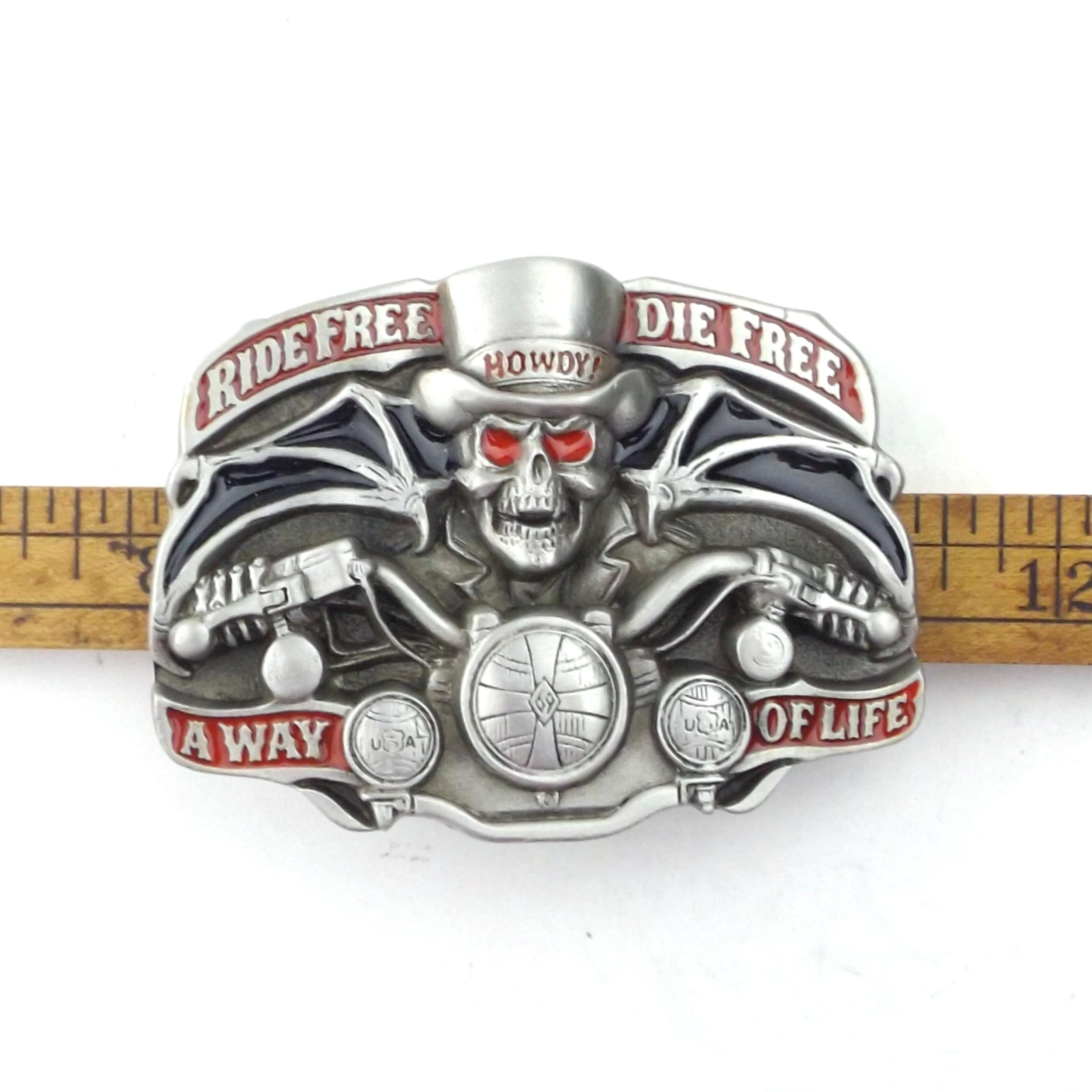 biker belt buckle