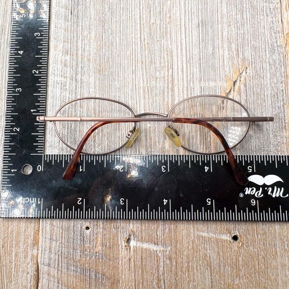 Vintage Bronze Round Eyeglass Frames: 1990s Deads… - image 5