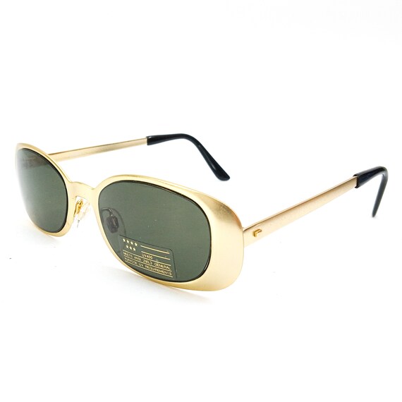 90s gold sunglasses vintage elvis sunglasses retr… - image 2