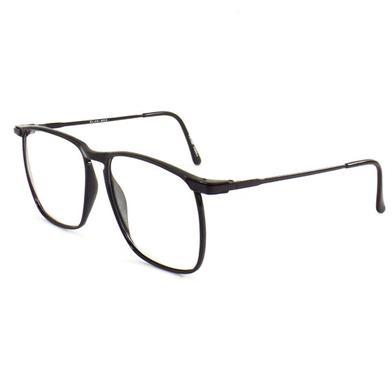 vintage light tortoise square eyeglasses oversize… - image 10