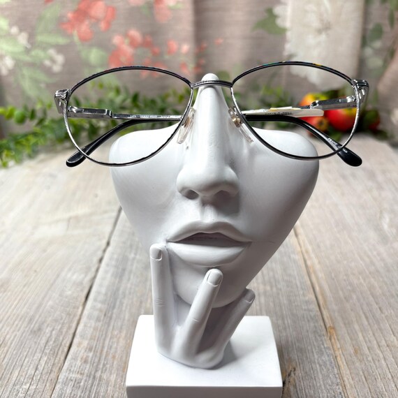 Round Purple Metal Eyeglass Frames: Vintage Deads… - image 4