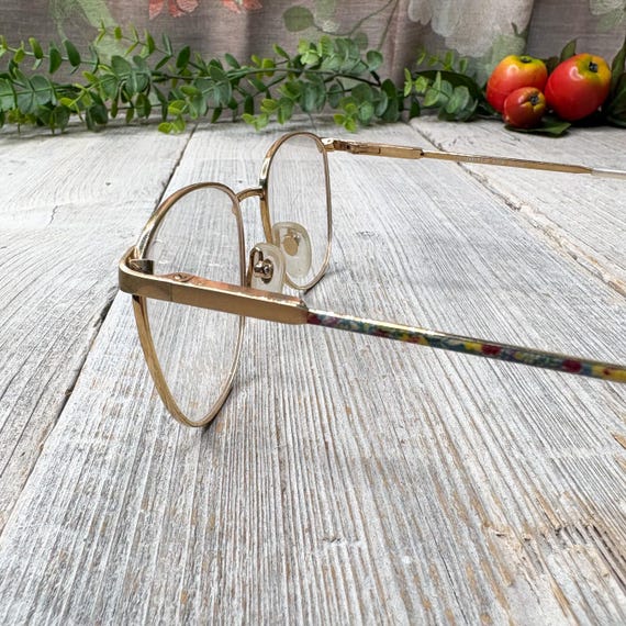 Oversized Round Eyeglass Frames: Pink Multi Matte… - image 3