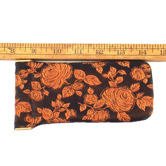 vintage eyeglass case, sunglasses case, embroider… - image 3