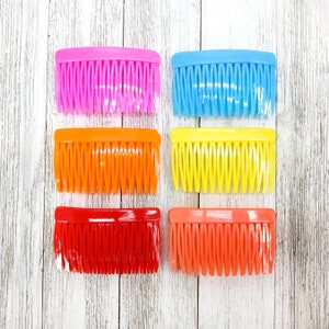 1980s NOS vintage side hair comb | hipster women&#39;s accessory | fashion hair accessories | plastic decorative hair combs