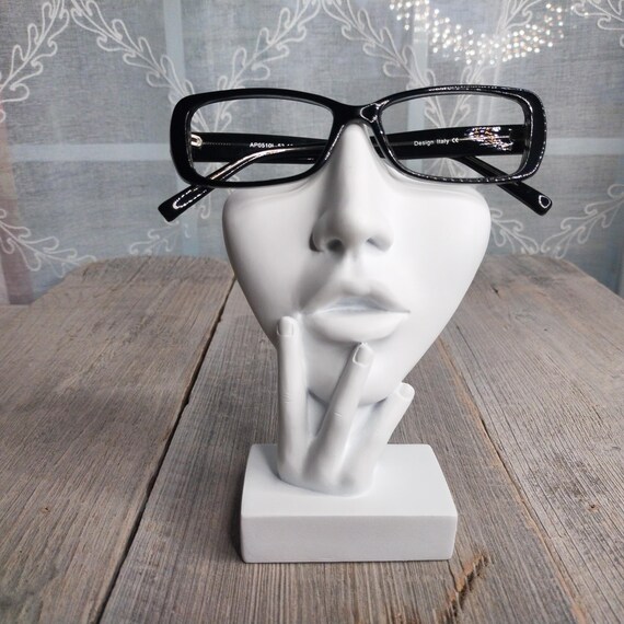 pillow-shaped eyeglasses solid black eyeglass fra… - image 2