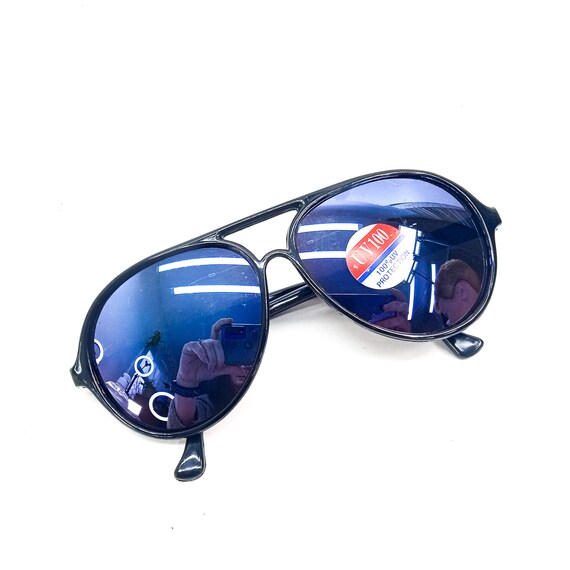 retro sunglasses black sunglasses vintage NOS sun… - image 5