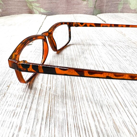 Tortoise-Shell Reading Glasses: Rectangular Plast… - image 3