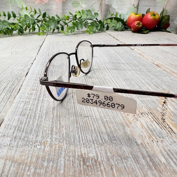 Kids Copper Tortoiseshell Eyeglasses: Vintage Met… - image 3