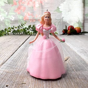 Springtime Barbie ornament 1996 hallmark keepsake original box collectible decoration spring pink tile dress decorative gift for mom/her