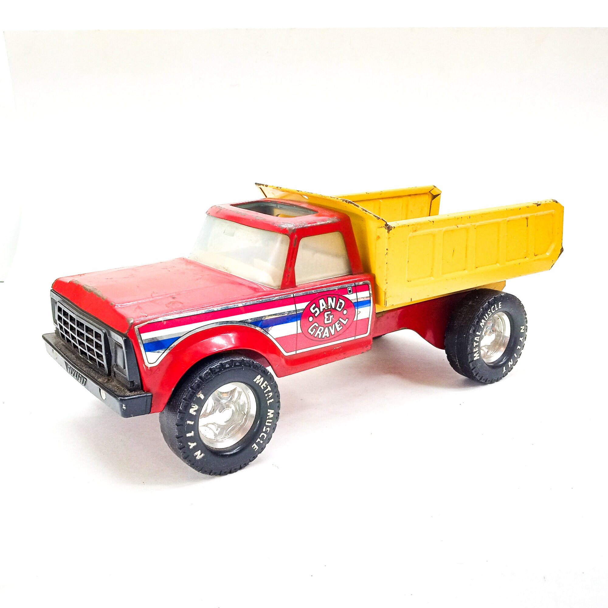 Vintage Toy Diecast Metal Truck Sand and Gravel Dump Truck Nylint