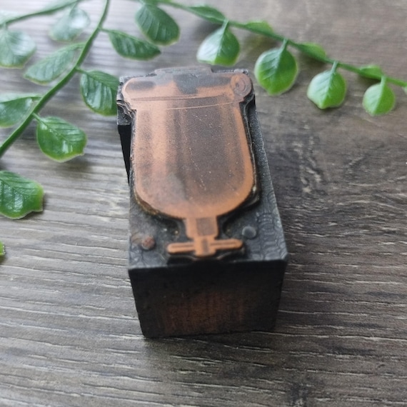 アンティークタービン活版ブロック：銅版印刷機 - Etsy 日本