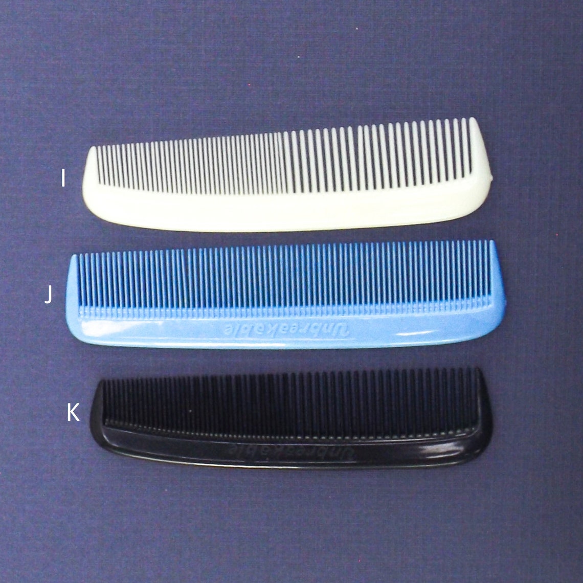 Vintage unbreakable comb 70s 80s NOS nylon plastic pocket comb | Etsy