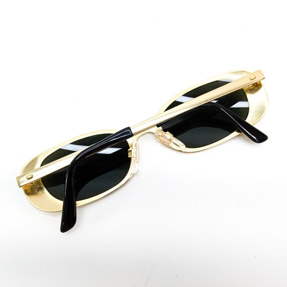 90s gold sunglasses vintage elvis sunglasses retr… - image 5