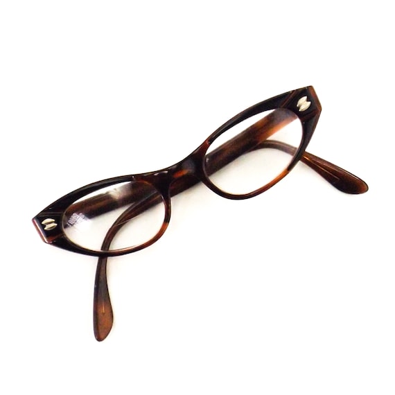 vintage NOS cat eye glasses | brown tortoise shel… - image 5
