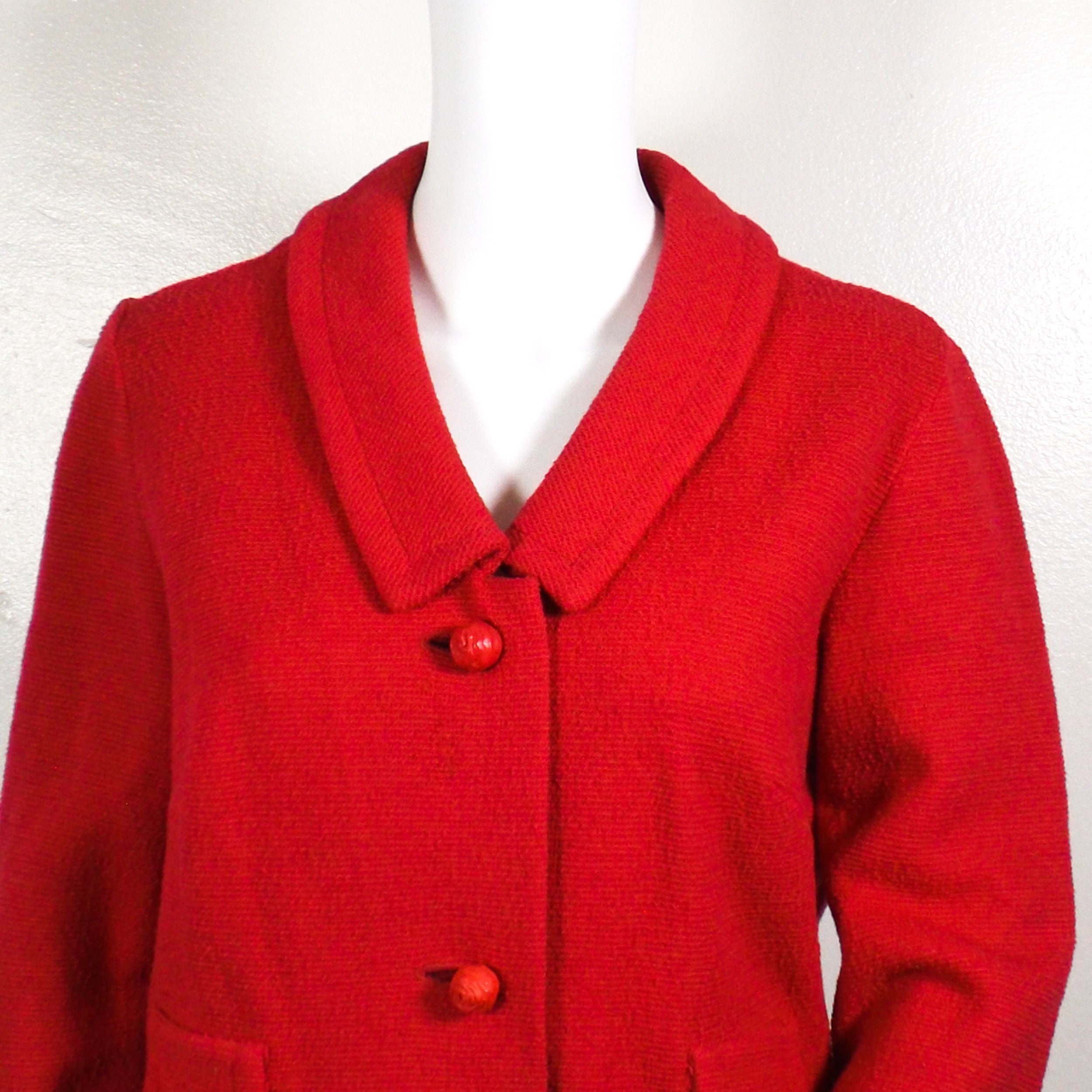 Fuchsia pink jacket womens 3/4 sleeve size medium dress jacket Etsy