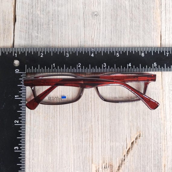 Dark Brown Rectangle Eyeglass Frames - Lantis Opt… - image 3