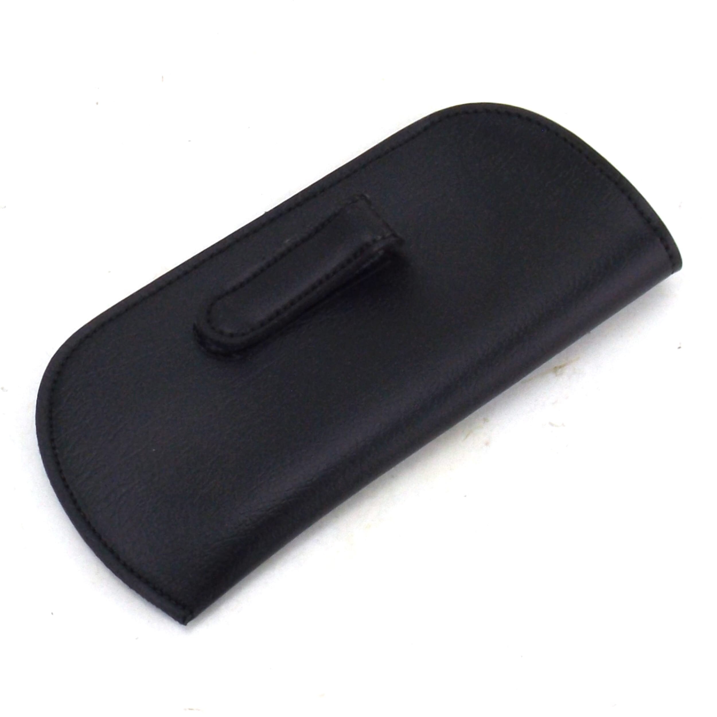 Eyeglass case with clip black vinyl soft eyeglasses case Etsy