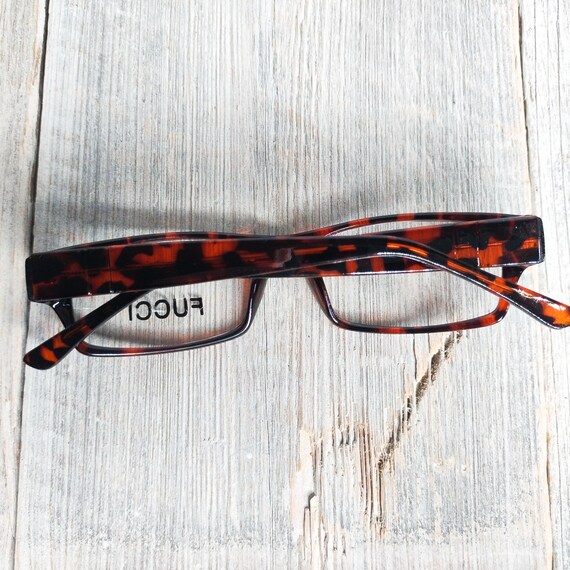 Vintage Fucci Eyeglasses Frames, 90s Tortoise She… - image 3