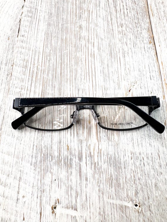 Small Black Rectangular Eyeglass Frames: 48[]16-1… - image 7